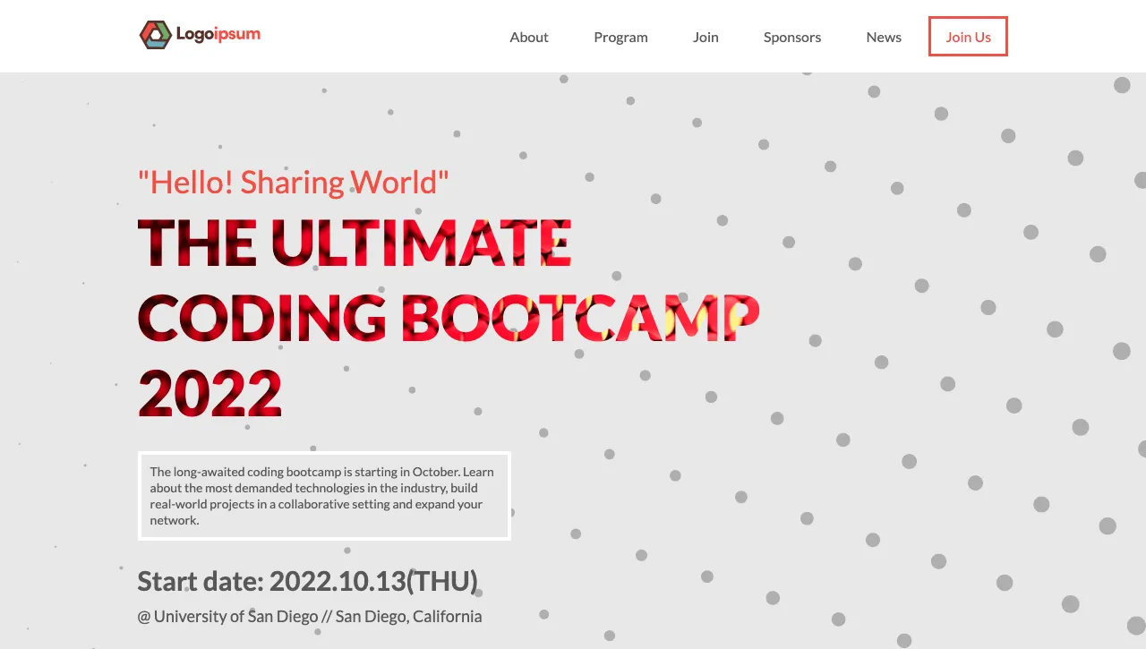 Coding Bootcamp Webpage